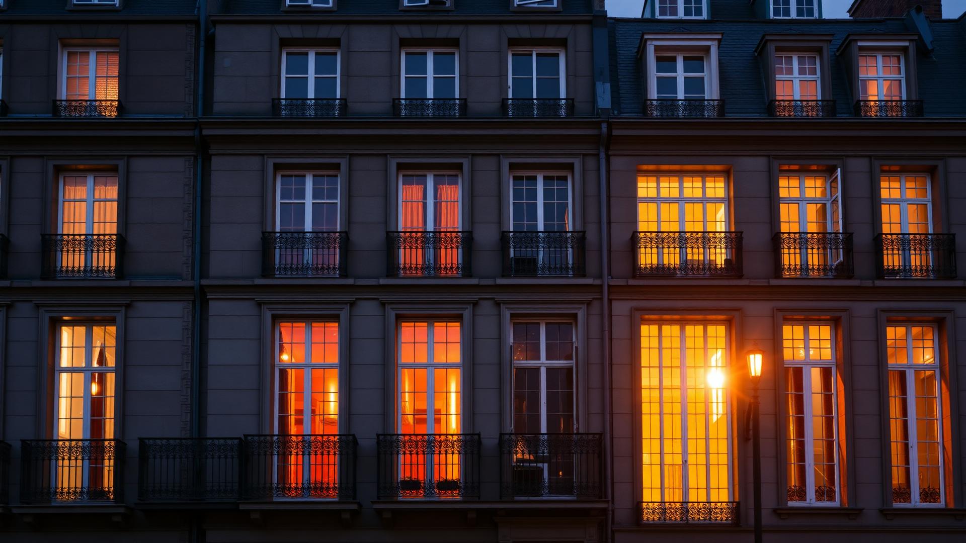 Hôtel particulier belge à l'heure dorée