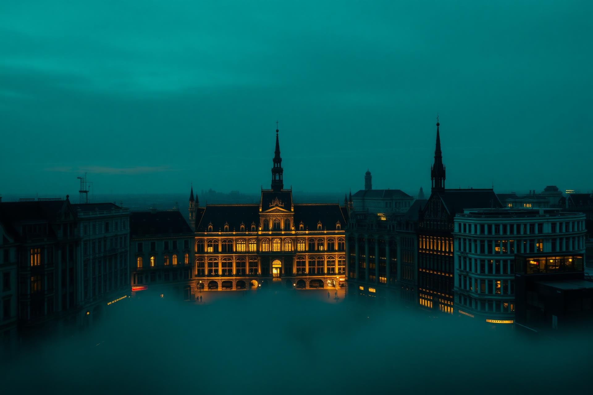 Bruxelles au crépuscule